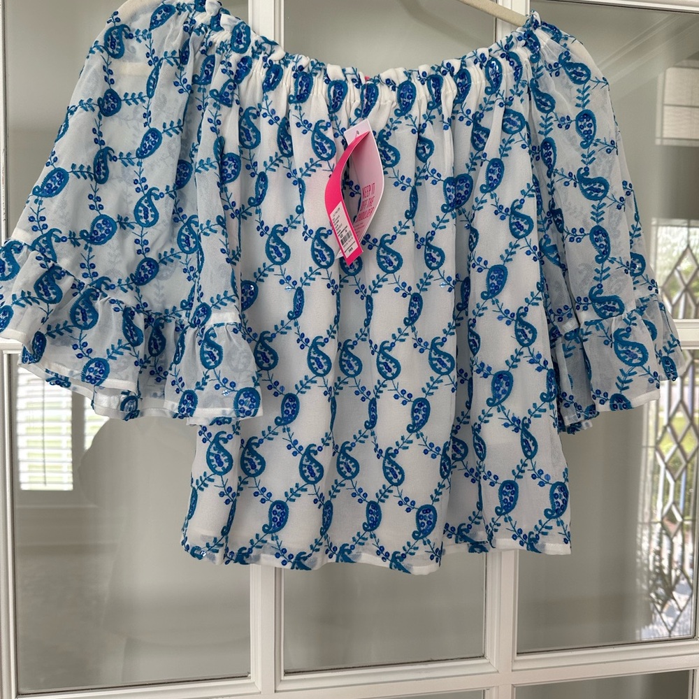 Lilly Pulitzer off the shoulder top